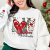 Personalized Love Grandma Life Christmas Sweatshirt