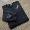 Personalized Mama Neckline Embroidered Sweatshirt