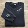 Personalized Mama Neckline Embroidered Sweatshirt