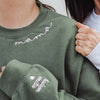 Custom Mama Collar Embroidered Sweatshirt