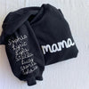 Mimi With Daisies-Mama Embroidered Sweatshirt