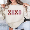 XOXO Glitter Appliqu¨¦ Embroidered Sweatshirt