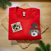 Embroidered Pet Portrait Christmas Jumper Sweatshirt