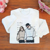 Confession Letter Custom Portrait Couple Sweatshirt