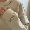 Custom Mama Collar Embroidered Sweatshirt