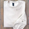 Custom Mama Collar Embroidered Sweatshirt