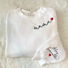 Custom Mama Collar Embroidered Sweatshirt