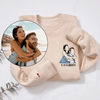 Custom Photo Portrait Embroidered Sweatshirt