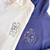 Custom Portrait Embroidered Sweatshirt