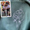 Custom Portrait Embroidered Sweatshirt