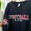 Personalized Glitter Embroidered Sport Mom Sweatshirt