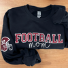 Personalized Glitter Embroidered Sport Mom Sweatshirt