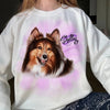 Pet Portrait Custom Airbrush Photo Tee Sweatshirt Hoodie