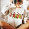 Personalized Grandma Mom With Kids Names Christmas Sweatshirt