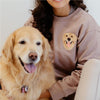 Personalized Embroidered Pet Portrait Sweatshirt