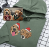 Embroidered Pet Portrait Christmas Jumper Sweatshirt