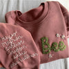 Mimi With Daisies-Mama Embroidered Sweatshirt