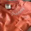 Personalized Mama Neckline Embroidered Sweatshirt