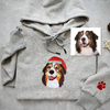 Embroidered Pet Portrait Christmas Jumper Sweatshirt