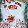 Custom Embroidered Bow Christmas Sweatshirt - Pullover Bow Side Bow Applique