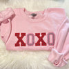 XOXO Glitter Appliqu¨¦ Embroidered Sweatshirt