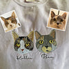 Custom Pet Photo Embroidered Sweatshirt