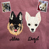 Custom Pet Photo Embroidered Sweatshirt