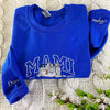 Custom Photo Embroidered Sweatshirt for Mom