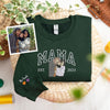 Custom Photo Embroidered Sweatshirt for Mom