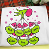 Personalized Gigi Mom With Kids Names Christmas Grinch Sweatshirt