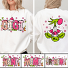 Personalized Gigi Mom With Kids Names Christmas Grinch Sweatshirt