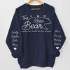 This Mama Bear Wears Her Heart On Her Sleeve - Personalized Sweatshirt For Mom